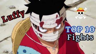 One Piece - Luffy TOP 10 Fights   ١٠  أفضل قتالات للوفي ملك القراصنة