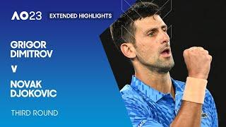 Grigor Dimitrov v Novak Djokovic Extended Highlights  Australian Open 2023 Third Round