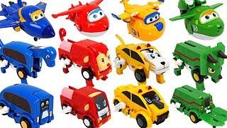 Super Wings have friends Dinosaurs animals auto transforming car Carnimals appeared - DuDuPopTOY