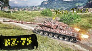 BZ-75 - New Tier X New Line - China Tier X HT  World of Tanks Replays  91K Damage 6 Kills