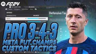 PRO 343 META FUT CHAMPS CUSTOM TACTICS + INSTRUCTIONS FC 24