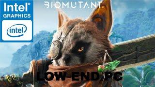 biomutant gaming in Intel graphics