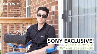 Sony  Unique features of Sony Wireless Speakers