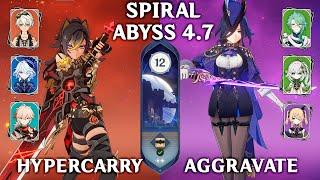 Dehya Hypercarry & Clorinde Aggravate. Spiral Abyss 4.7. Genshin Impact 4.7