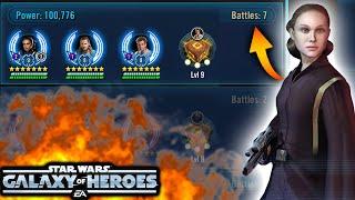 My opponent cannot beat my Queen Amidala in Grand Arena... First Grand Arena Fighting Queen Amidala