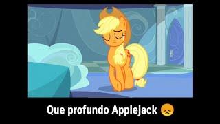 Applejack llora por dentro 