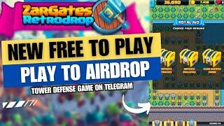 ZARGATES RETRODROP TD GAME ON TG F2P PLAY TO AIRDROP TAGALOG  FARM COINS NOW