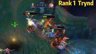 Rank 1 Tryndamere He Got an INSANE PENTAKILL in KR HIGH ELO