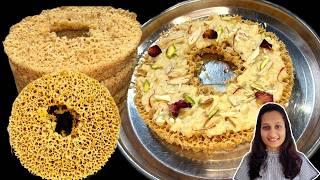 મેં પહેલી વખત ઘેવર બનાવ્યા  Ghevar Recipe Sweet Recipe Rakshabandhan Recipe Mithai Rabdi Ghevar