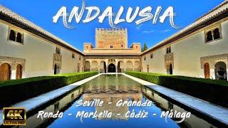ANDALUSIA Seville Granada Ronda Marbella Cádiz & Málaga – Spain  4K