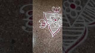 Tuesday Rangoli  #shorts  #rangolishorts  Easy Tuesday Kolam  #morningshorts