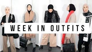 5 DAYS IN MY UNI WARDROBE  MODEST LOOKBOOK