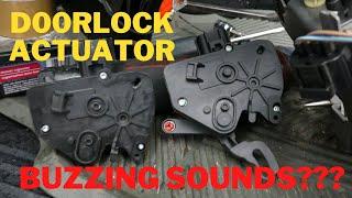 2016 Dodge Caravan Sliding Door Lock Actuator Replacement  Buzzing Sounds 