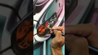 isisi THAT SUPRA???? - Acrylic Airbrush Painting - #shorts