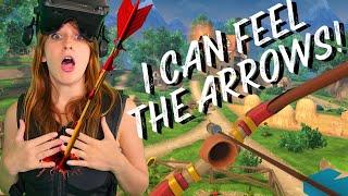 Aim Shoot Feel Tiny Archers VR Archery with Bhaptics