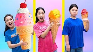 Thử Thách Mix kem To Và Kem Nhỏ  Kem Que Và Kem Ốc Quế  Trang Vlog