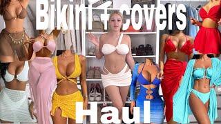 Shein bikini and cover ups haul  holiday try on