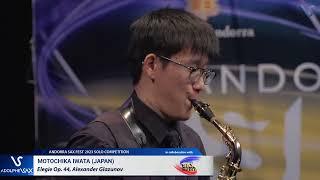 ANDORRA SAX FEST 2023 Motochika Iwata Japan plays Elegie Op. 44 Alexander Glazunov
