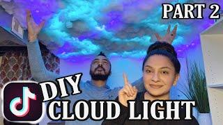 DIY CLOUD LIGHT CEILING  TikTok Cloud Light   PART 2