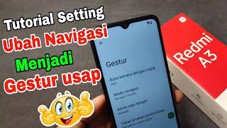 Cara Ubah TOMBOL Navigasi Di Hp Redmi A3 Menjadi Tombol Gestur update terbaru