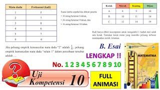 Uji Kompetensi 10 Kelas 8 SMP MTs Buku Paket Matematika Halaman 308 309 310 Esai Uraian BELATIK MTK