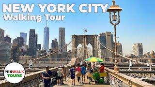 New York Citys Financial District Walking Tour - 4K60fps with Captions