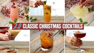 20 Classic Christmas Cocktails  Holiday Cocktail Recipe Compilation  Perfect for Parties