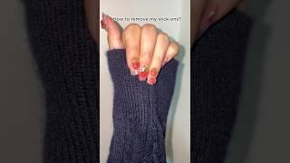 How to remove stick-ons? #ellievincynails #nails #handmadenails #nailart #naildesigns