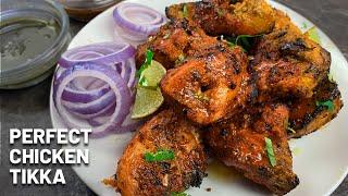 CHICKEN TIKKA KEBAB  CHICKEN TIKKA RECIPE  Tandoori chicken tikka without oven - Perfect Recipe