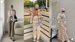 Korean style Muslim outfits with hijab   Korean Fashion ideas 