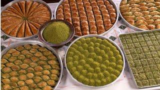 Legendary Delicious and Crispy Turkish Baklava  Turkish Street Foods