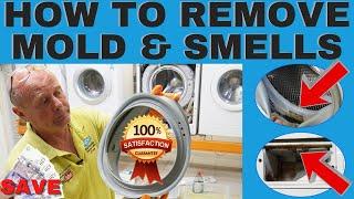 How to clean a seal & drum to remove mold & smells from a washing machine Guaranteed 