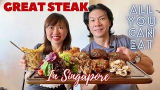 A buffet place for great steak in Singapore A Singapore food VLOG