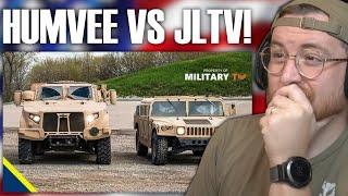 Royal Marine Reacts To Humvee VS New Oshkosh JLTV  Joint Light Tactical Vehicle 