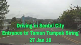 Driving Sentul City Indonesia Entrance to Taman Tampak Siring - Saturday 27 January 2018