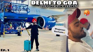 Goa Flight ne BHAGWAAN yaad kradiya Delhi to Goa *Flight* ️ Delhi to Goa *Budget Trip* 