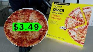 Trying the CHEAPEST Frozen PIZZA I could find No Name Thin Crust Cheese Pizza Review