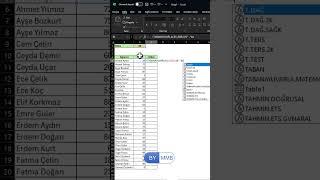 Excel’de Sayı Gruplandırma #shorts