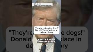 Theyre eating the dogs Donald Trumps place in debate history