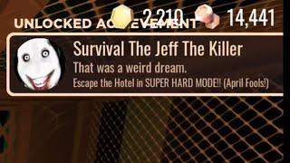 SUPER HARD MODE COMPLETE ON MOBILE  SURVIVAL JEFF THE KILLER  DOORS