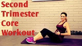 2nd Trimester Prenatal Core Workout---Good for 1st or 3rd Trimester too