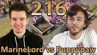 MarineLord vs Puppypaw - Conquerors Cup Finale - BO5 - Age of Empires 4 - Cast 216