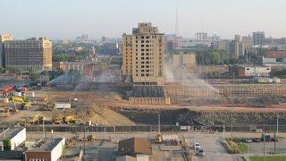 Historic Park Avenue Hotel in Detroit implosion - July 11 2015