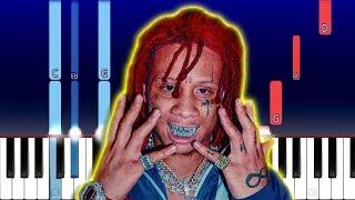 Trippie Redd - 6 Kiss ft Ynw Melly Juice Wrld Piano Tutorial