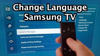 How to Change Language on Samsung Smart TV