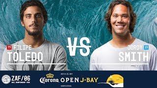 Filipe Toledo vs. Jordy Smith - Quarterfinals Heat 3 - Corona Open J-Bay 2017