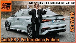 Audi RS 3 Performance Edition 2023 Wir fahren die Limousine mit 400 PS Fahrbericht  Review  RS3