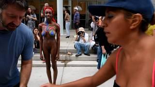 BODYPAINTING AT THE WHITNEY MUSEUM  2018 - NYC  2