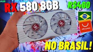 ELA CHEGOU RX 580 8GB VEINEDA QUE TEM RGB. UNBOXING E TESTES EM JOGOS...