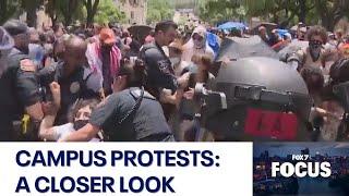 Campus Palestine protests Arrests at UT Austin occupations nationwide  FOX 7 Austin